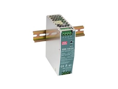 24V/6,5A DIN sínre illeszthető tápegység (EDR-150-24) - Mean Well