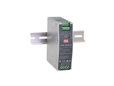 48V/5A, DDR-240B-48, DIN sínre pattintható egy kimenetes DC-DC konverter Vin: 16,8-33,6 VDC, P: 240W - Mean Well