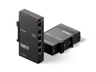 Teltonika, 5 portos Ethernet switch, költséghatékony, DIN sín, ipari