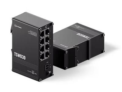 Teltonika, 8 portos Ethernet switch, DIN sín, alacsony fogyasztás, ipari