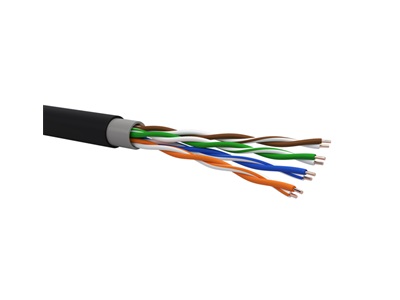 CCS Cat.5e U/UTP PVC+PE kültéri falikábel awg24 (500m/dob)