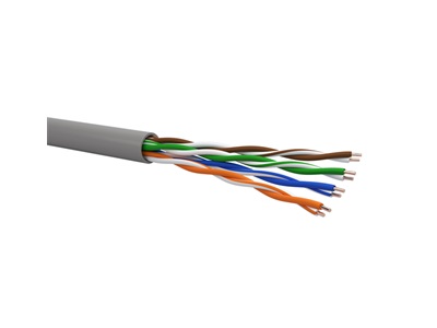 CCS Cat.5e U/UTP PVC falikábel awg24 szürke (305m/doboz)