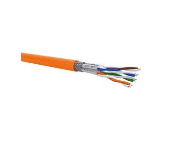 CCS Cat.6A S/FTP LSZH falikábel awg23 narancs (500m/dob)