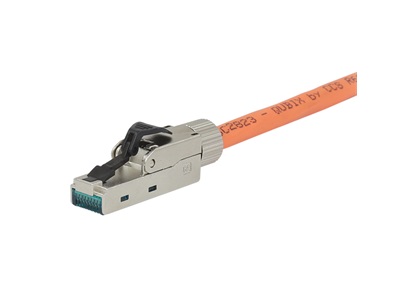 CCS Cat.6a FTP RJ-45 FM field csatlakozó modul, szerszám nélkül szerelhető, PoE++