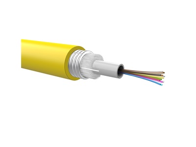 CCS optikai kül/beltéri kábel 24 szál 9/125 SM mono LSZH, loosetube, fém páncélos