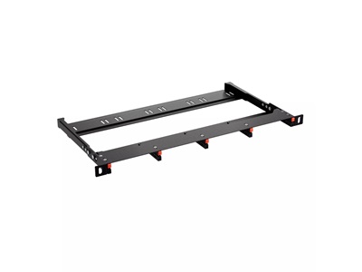 FibrainDATA HD 19" 0,5U hibrid patch panel keret, max. 4db modulnak, árnyékolatlan (üres)