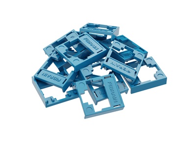 FibrainDATA HD RJ-45 betéthez színes jelölő keret, 12db/cs, KÉK