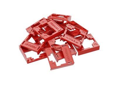 FibrainDATA HD RJ-45 betéthez színes jelölő keret, 12db/cs, PIROS