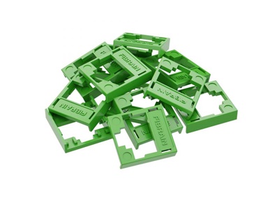FibrainDATA HD RJ-45 betéthez színes jelölő keret, 12db/cs, ZÖLD