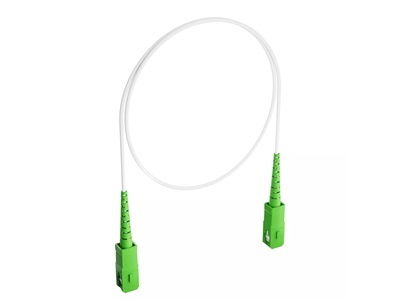 Fibrain, Optikai előfizetői patchkábel (VC-D30 kábelen) 1F SM SX SC/APC-SC/APC, G657B3 Resibend, 1,0m