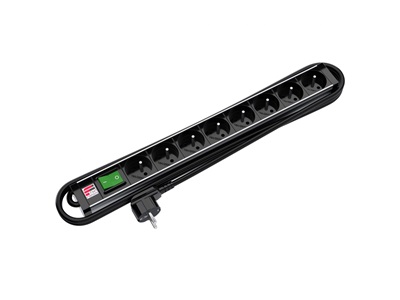 Fibrain, elosztósáv (PDU) 9x Schuko aljzat,19", 3m