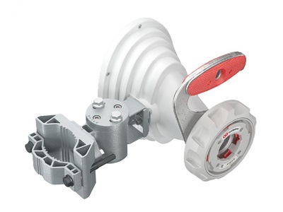 RF Elements Asymmetrical Horn Antenna with TwistPort, 5GHz, 17dBi, 45°