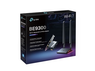 TP-Link, BE9300 Wi-Fi 7 Bluetooth 5.4 PCIe Adapter