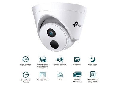 TP-Link, VIGI 2MP IR Turret Network Camera (4MM)