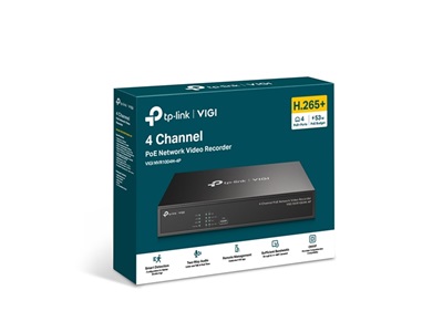 TP-Link, VIGI 4 Channel PoE+ Network Video Recorder