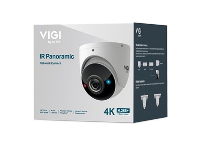 TP-Link, VIGI 8MP IR Panoramic Turret Network Camera