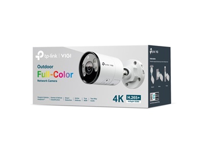 TP-Link, VIGI 8MP Outdoor Full-Color Bullet Network Camera (2,8MM)