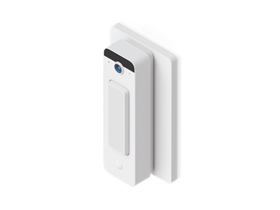 Ubiquiti, Doorbell Lite Gang Box Mounting Plate, fehér