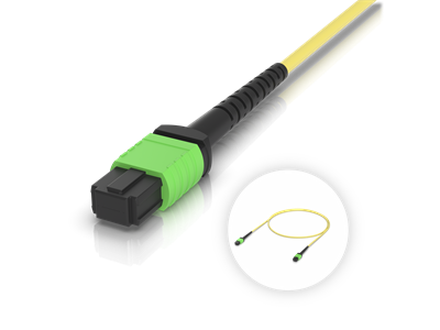 Ubiquiti, OM4 MPO-12 UPC Fiber Patch Cable, 1M - 10-pack