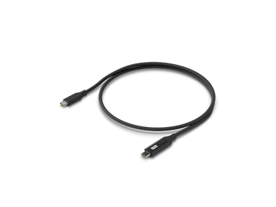 Ubiquiti, USB-C Cable with Charge Display, 1M, fekete