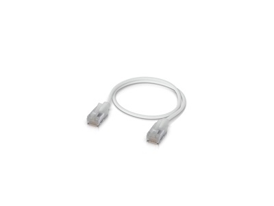Ubiquiti, UniFi Etherlighting Patch Cable, 0,3m, Cat.6A, áttetsző