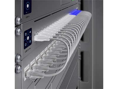 Ubiquiti, UniFi Etherlighting Patch Cable, 0,3m, cat.6, áttetsző