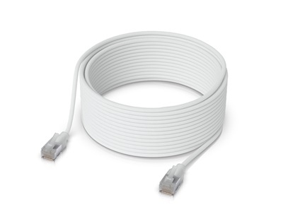 Ubiquiti, UniFi Etherlighting Patch Cable, 15m, Cat.6A, áttetsző