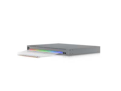Ubiquiti, UniFi Etherlighting Patch Cable, 15m, cat.6, áttetsző