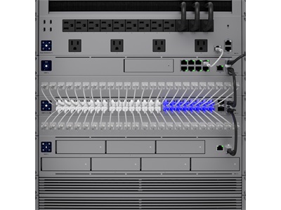 Ubiquiti, UniFi Etherlighting patch kábel, 0,15m, cat.6A, áttetsző