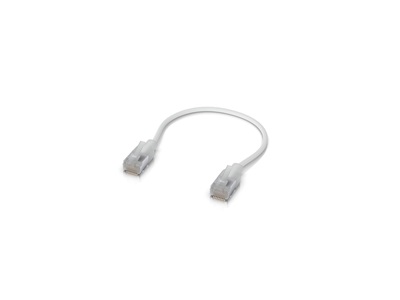 Ubiquiti, UniFi Etherlighting patch kábel, 0,15m, cat.6A, áttetsző