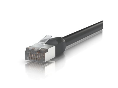 Ubiquiti, UniFi kültéri patch kábel, 3m, cat.5e, fekete