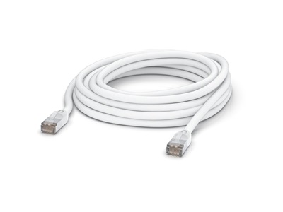 Ubiquiti, UniFi kültéri patch kábel, 8m, Cat.5e, fehér