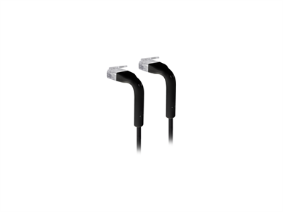 Ubiquiti, UniFi patch kábel, 0,1m, cat.6, fekete